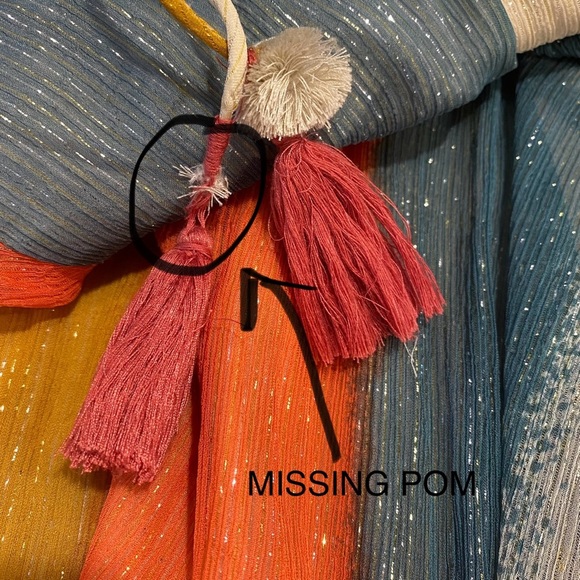 Lovestitch Colorful Halter Maxi Dress Rainbow Block Shimmery Lined Boho Glam Med - Picture 4 of 8